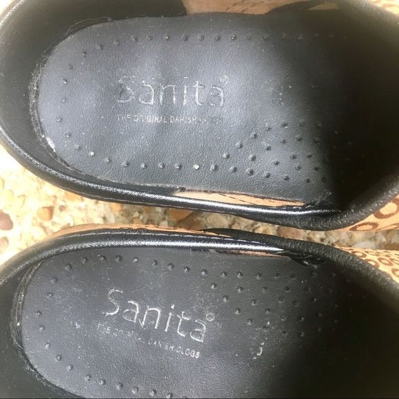Sanita Original Danish Clog Polka Dot Circles Nurse Comfort Shoes Size 7 - Picture 5 of 10
